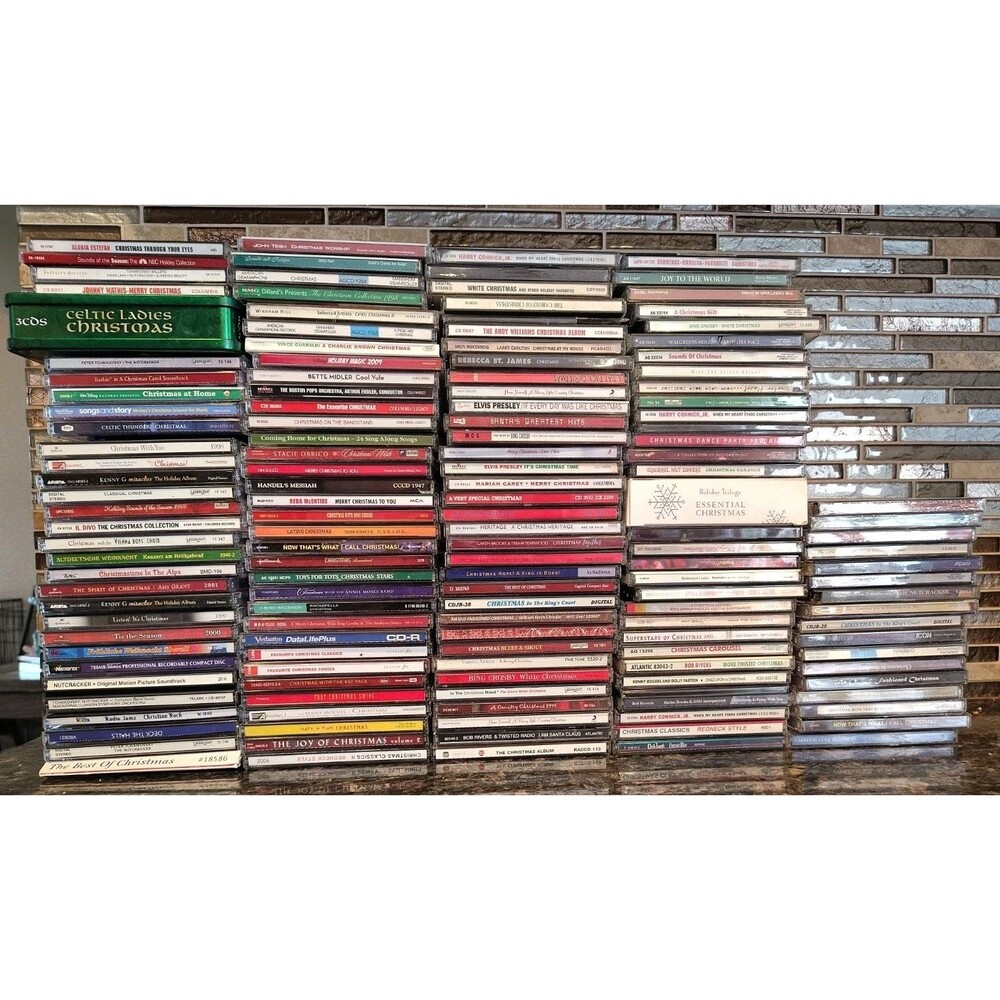 Lot of 160 Christmas CDs Mixed Genres Holiday Music Assorted Album Lot.